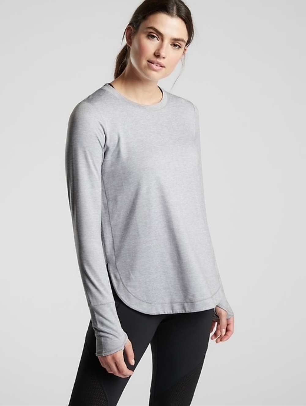 Athleta Uptempo Top (Blue/Grey)